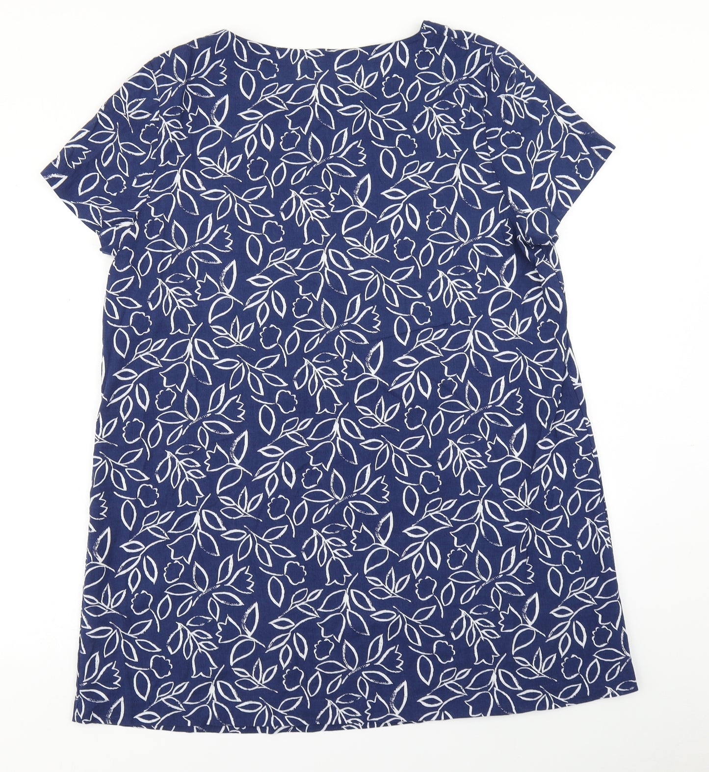 Seasalt Cornwall Womens Blue Floral  A-Line  Size 14