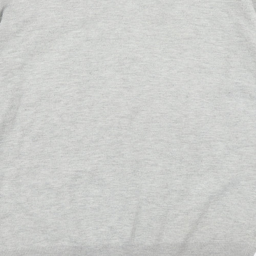 24:7 Mens Grey  Knit Pullover Jumper Size M