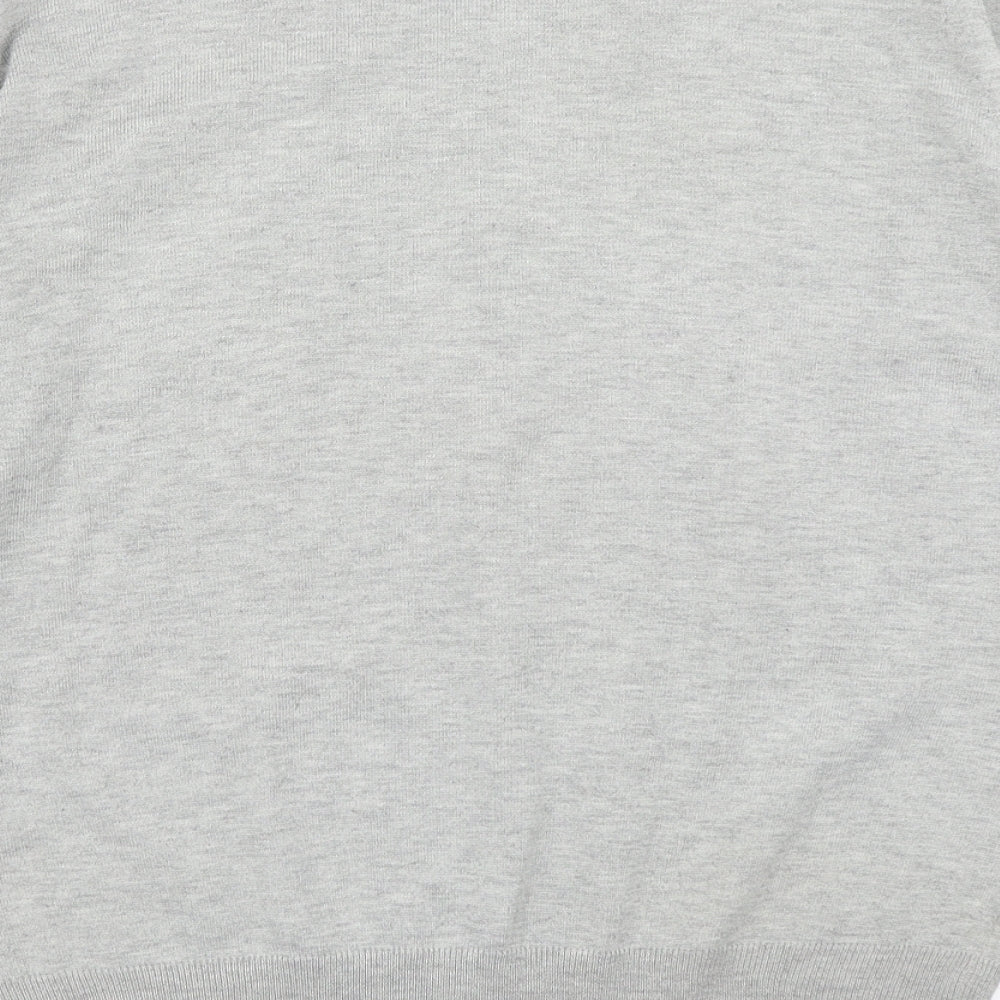 24:7 Mens Grey  Knit Pullover Jumper Size M