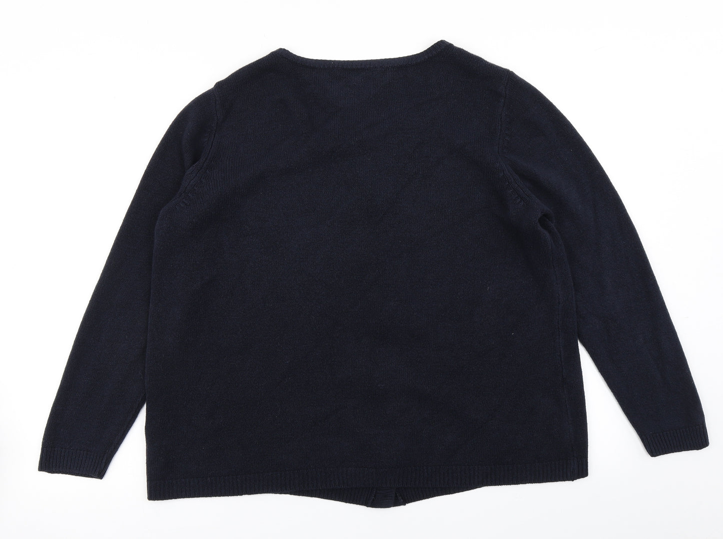 Bonmarché Womens Blue  Knit Cardigan Jumper Size 20