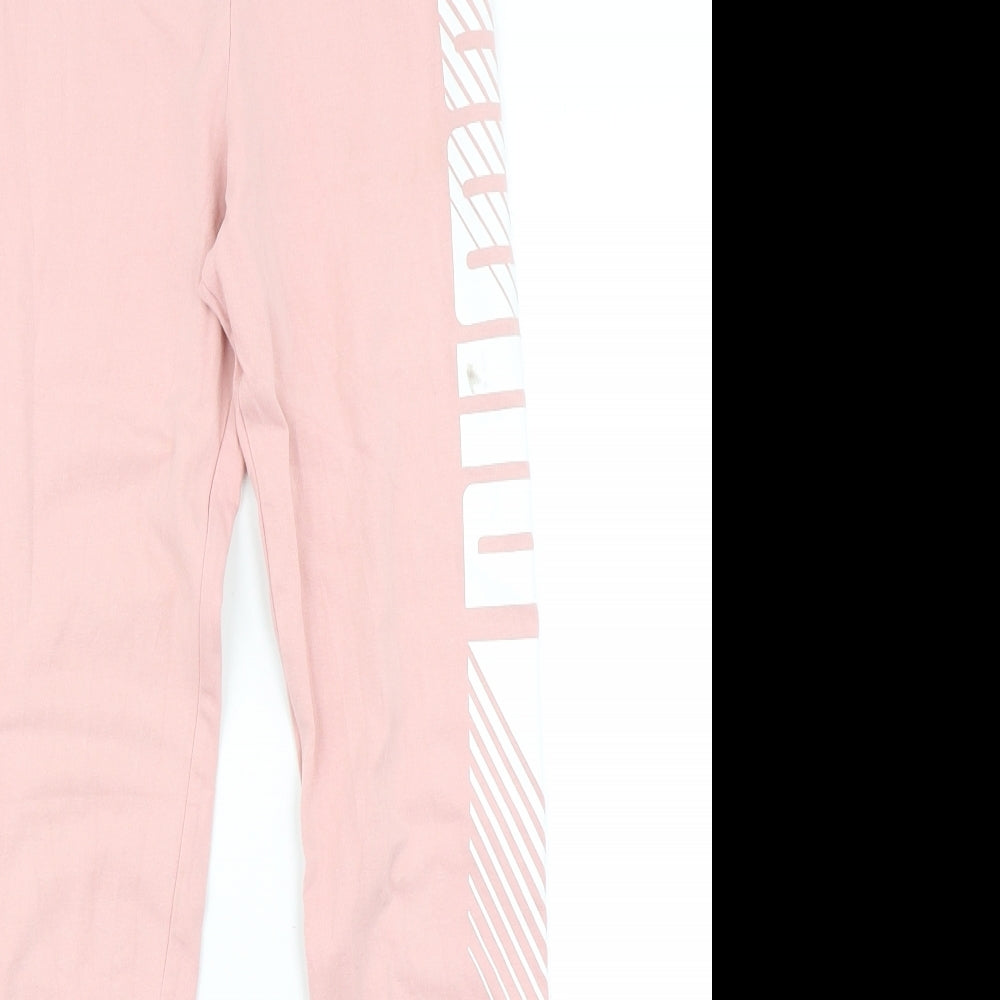 PUMA Girls Pink   Capri Trousers Size 11-12 Years