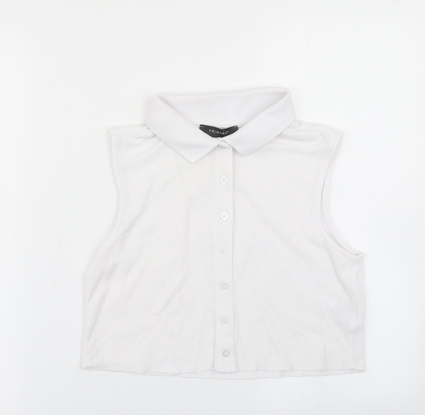 Primark Womens White   Cropped Tank Size S
