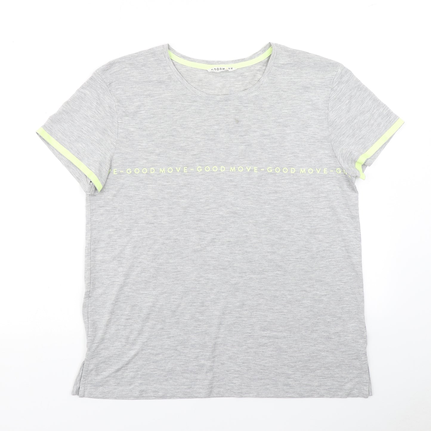 Good Move Womens Grey   Basic T-Shirt Size 12