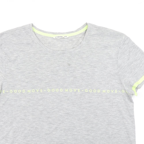 Good Move Womens Grey   Basic T-Shirt Size 12