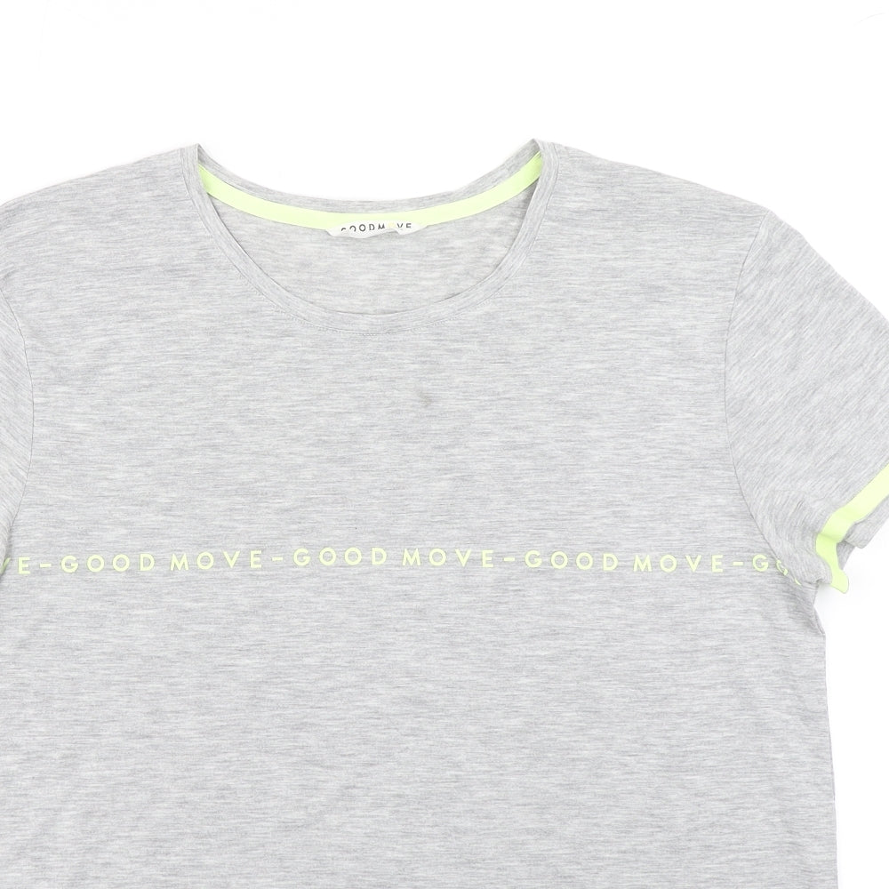 Good Move Womens Grey   Basic T-Shirt Size 12
