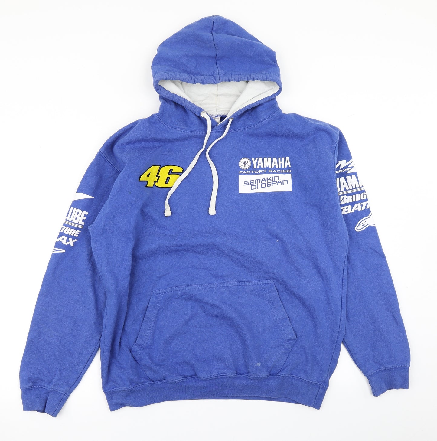 Awdis Mens Blue   Pullover Hoodie Size L