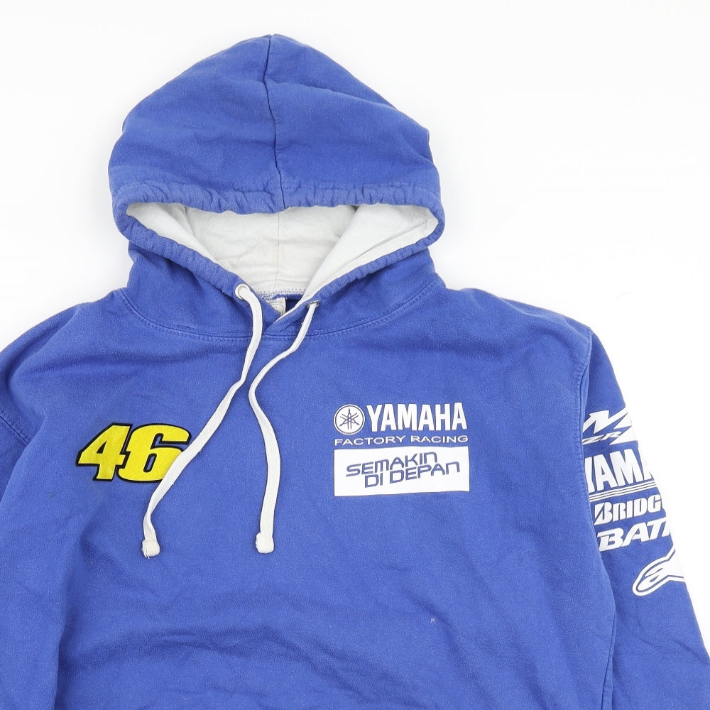 Awdis Mens Blue   Pullover Hoodie Size L