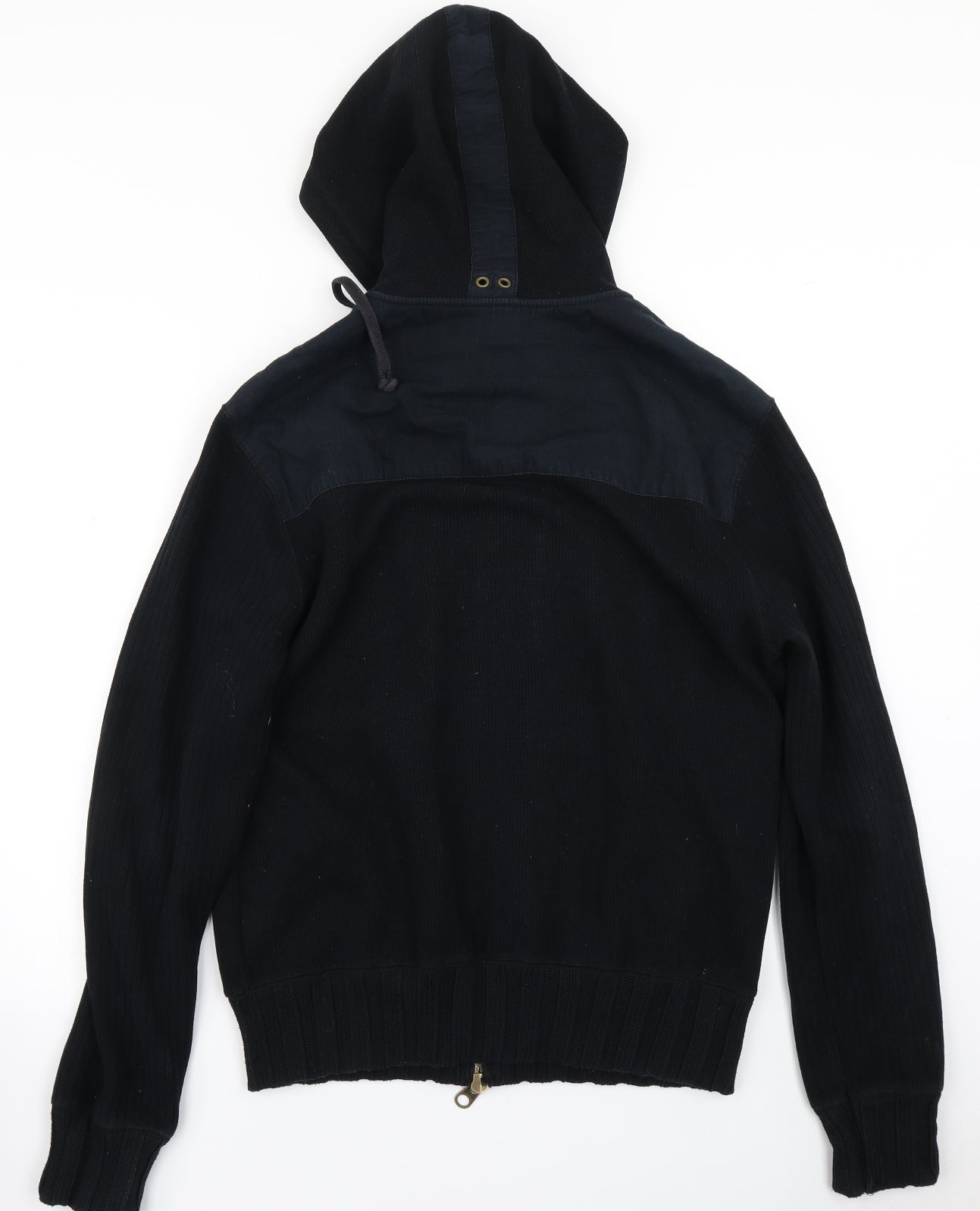 Genuine Raw Mens Black   Full Zip Hoodie Size L