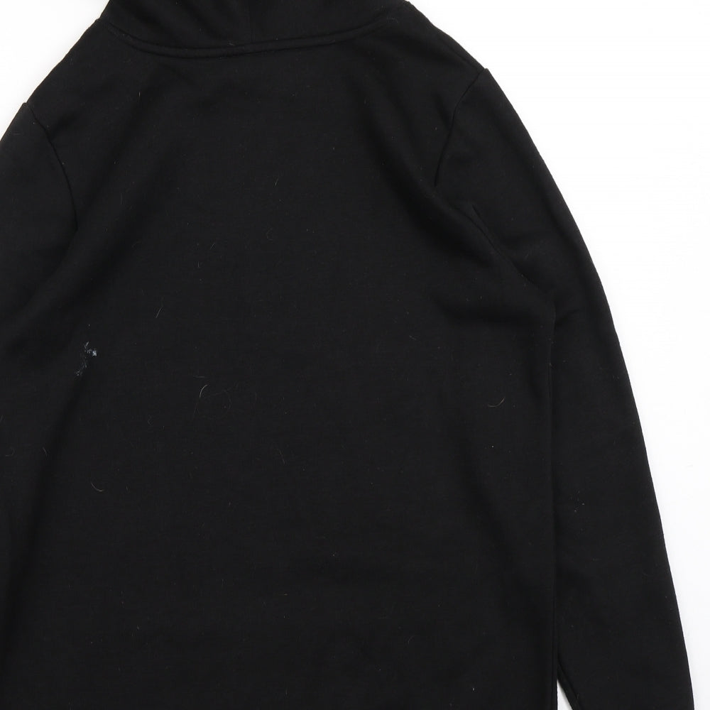 Papaya Womens Black   Pullover Hoodie Size M