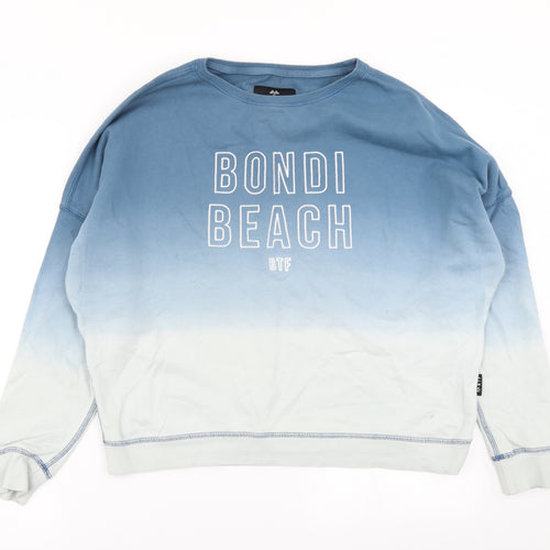 BTF Womens Blue   Pullover Sweatshirt Size 8  - Ombre