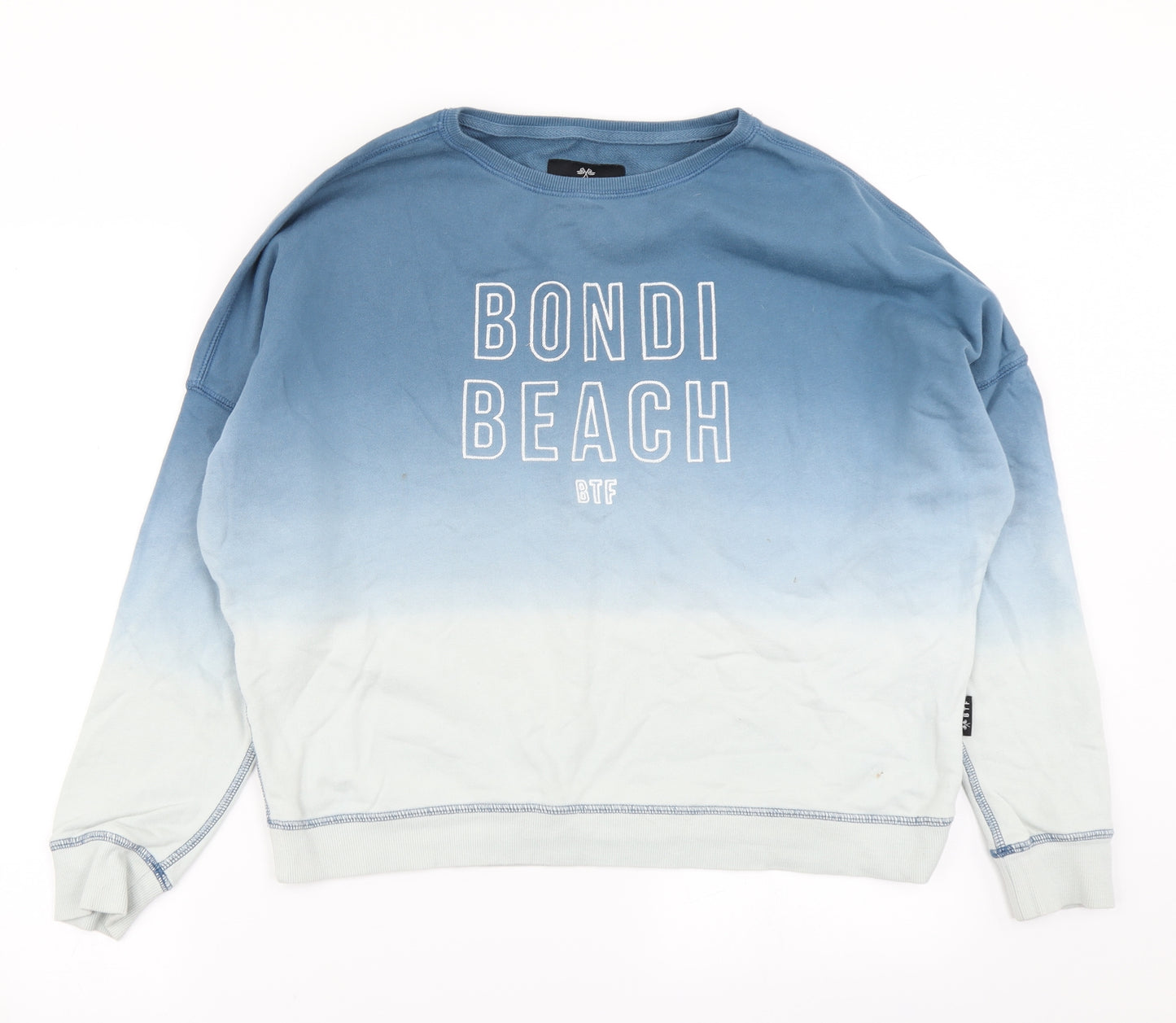 BTF Womens Blue   Pullover Sweatshirt Size 8  - Ombre