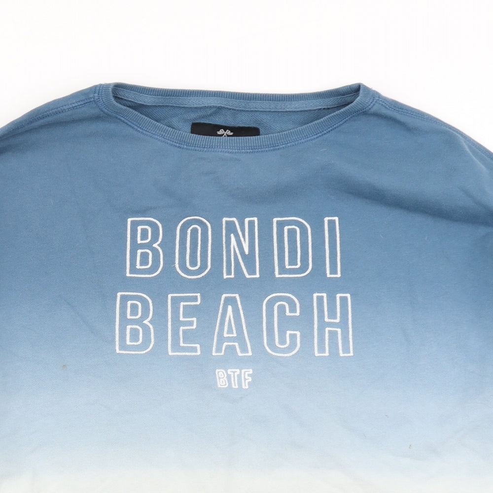 BTF Womens Blue   Pullover Sweatshirt Size 8  - Ombre