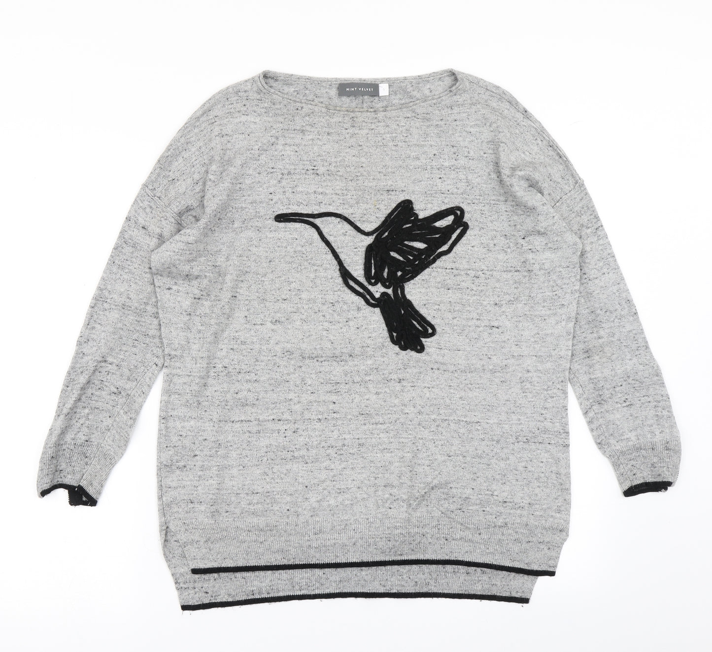 Mint Velvet Womens Grey   Pullover Jumper Size S
