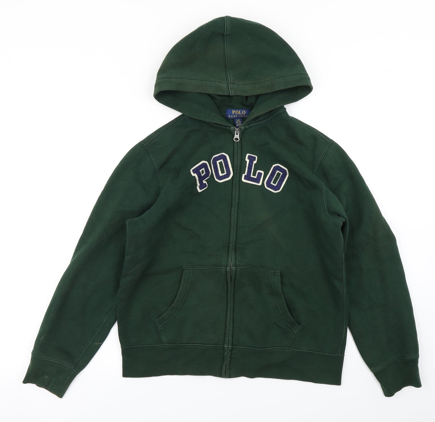 Polo Ralph Lauren Girls Green   Full Zip Hoodie Size 14 Years