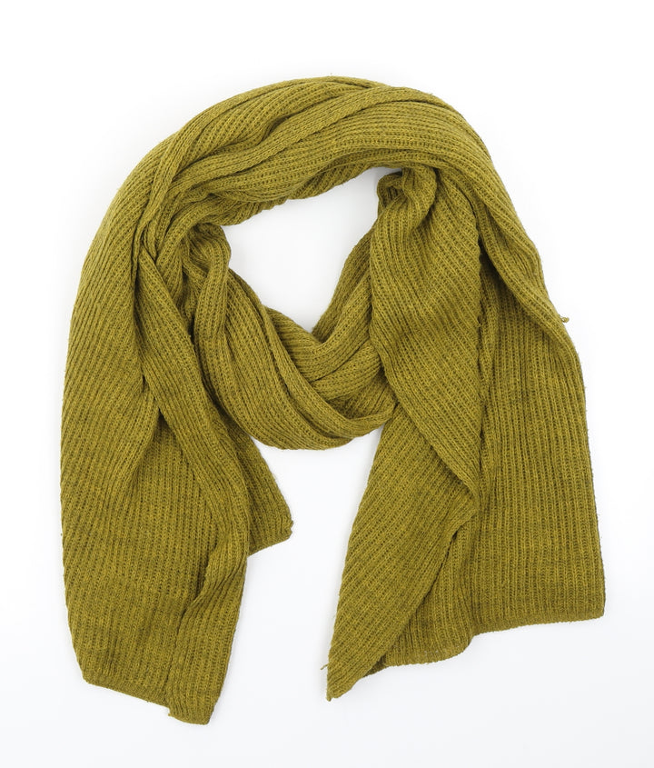 TU Womens Yellow Knit Scarf