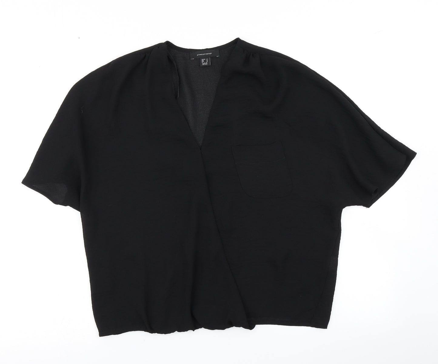 Atmosphere Womens Black   Basic Blouse Size 4