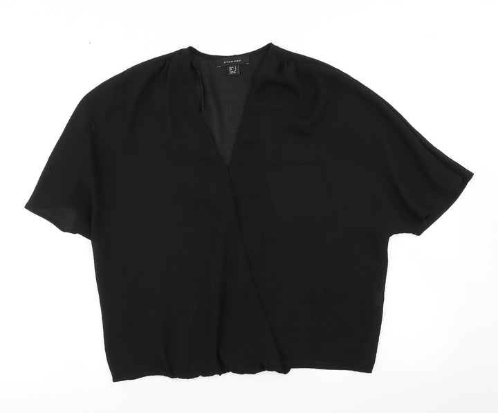 Atmosphere Womens Black   Basic Blouse Size 4