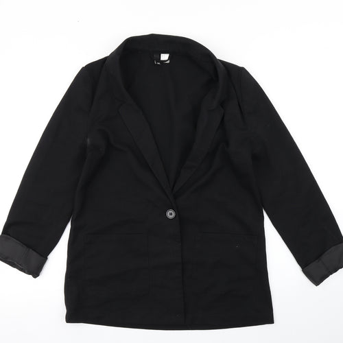 Divided Womens Clear   Jacket Blazer Size 12