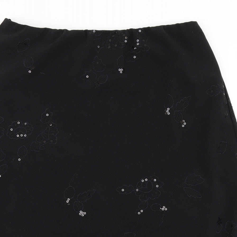 Bonmarché Womens Black   A-Line Skirt Size 20