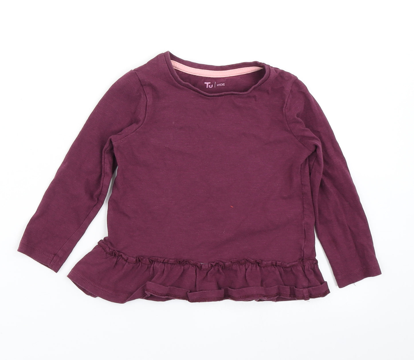TU Girls Purple   Basic T-Shirt Size 18-24 Months