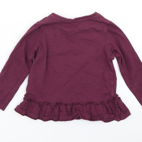 TU Girls Purple   Basic T-Shirt Size 18-24 Months