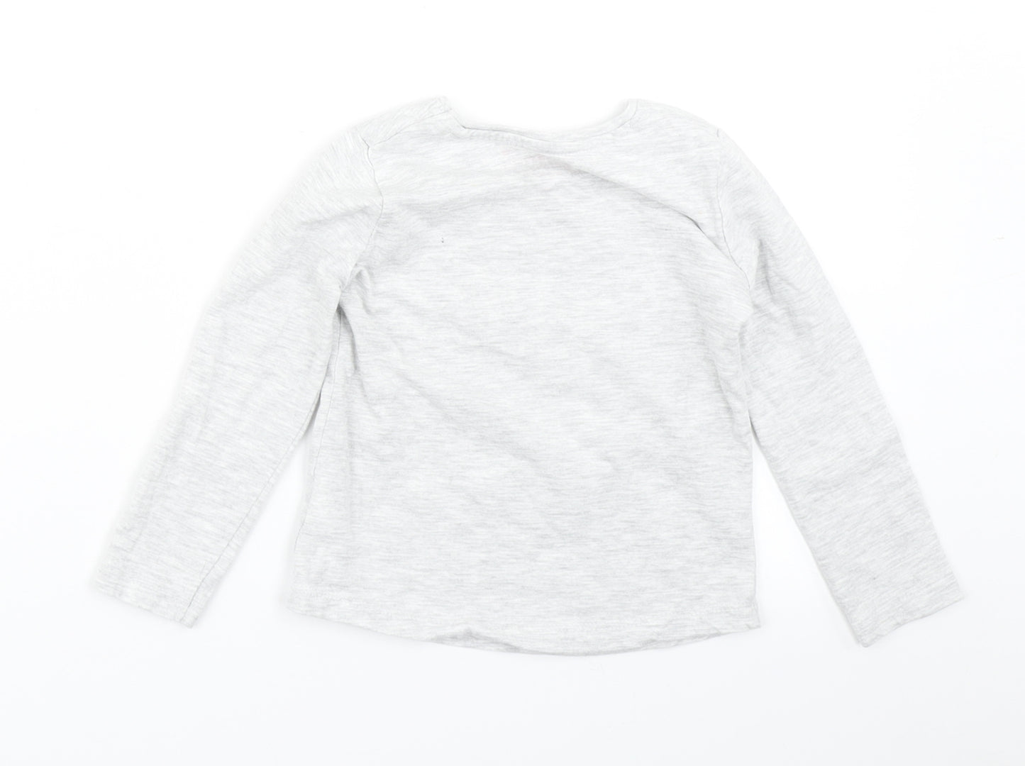 Primark Girls Grey   Basic T-Shirt Size 18-24 Months  - Christmas Tshirt