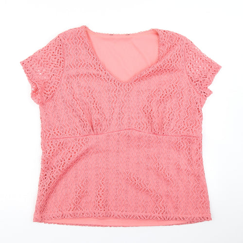 BM Womens Pink   Basic T-Shirt Size M