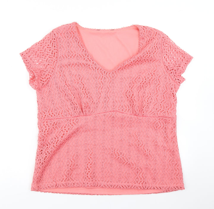 BM Womens Pink   Basic T-Shirt Size M