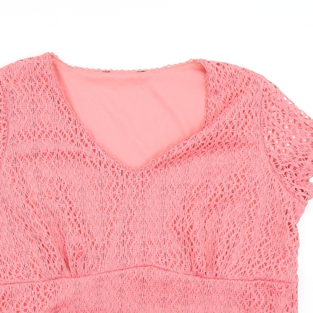 BM Womens Pink   Basic T-Shirt Size M