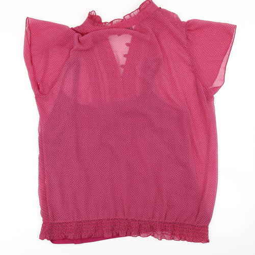 BHS Womens Purple Polka Dot  Basic Blouse Size 18