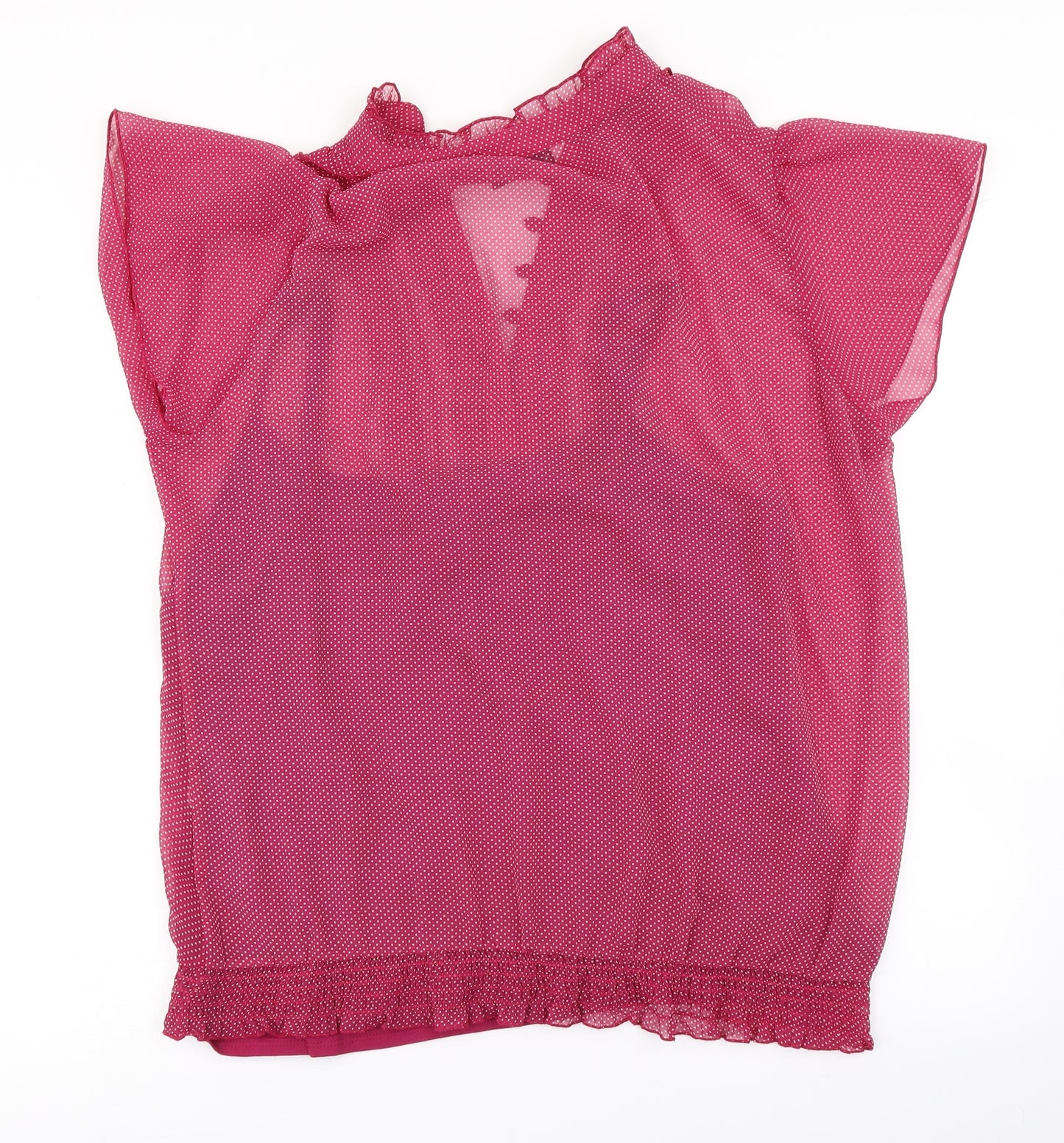 BHS Womens Purple Polka Dot  Basic Blouse Size 18