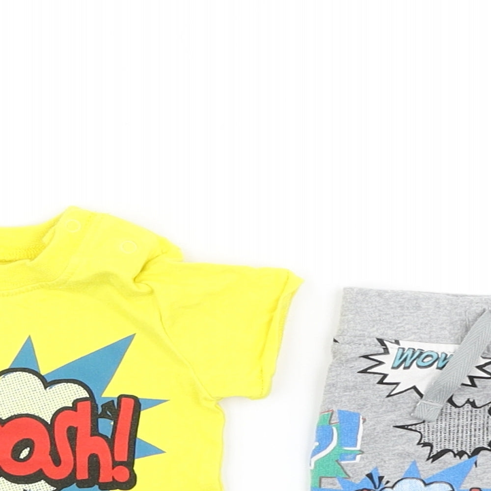 NEXT Boys Yellow   Trousers Set Outfit/Set Size Newborn