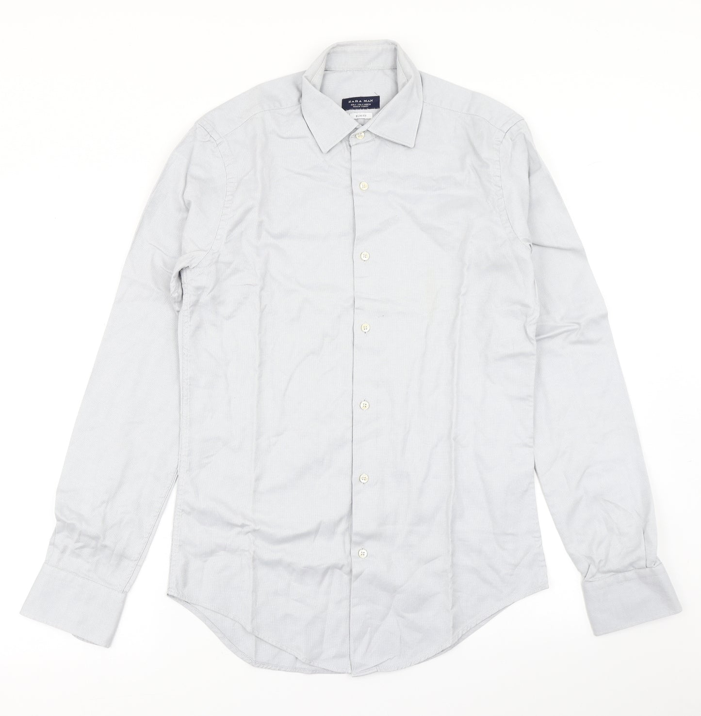 Zara Mens Blue    Dress Shirt Size S