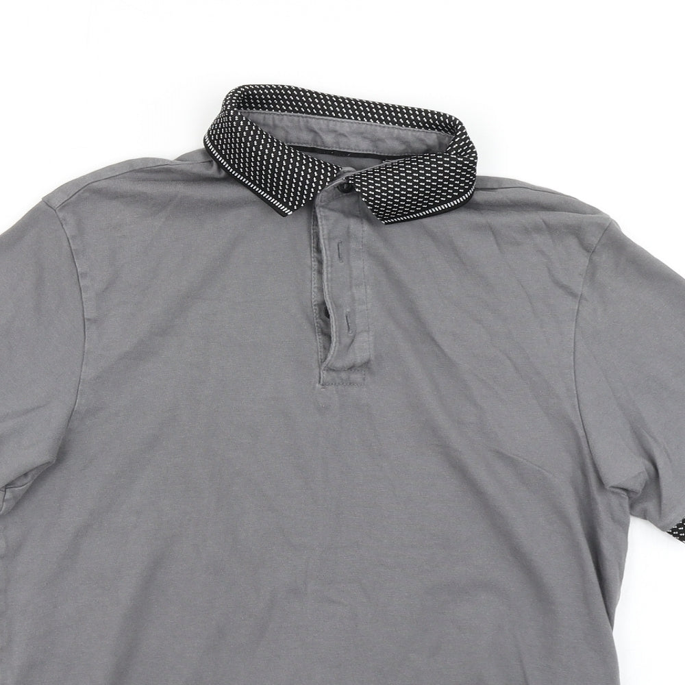 Burton Mens Grey    Polo Size S