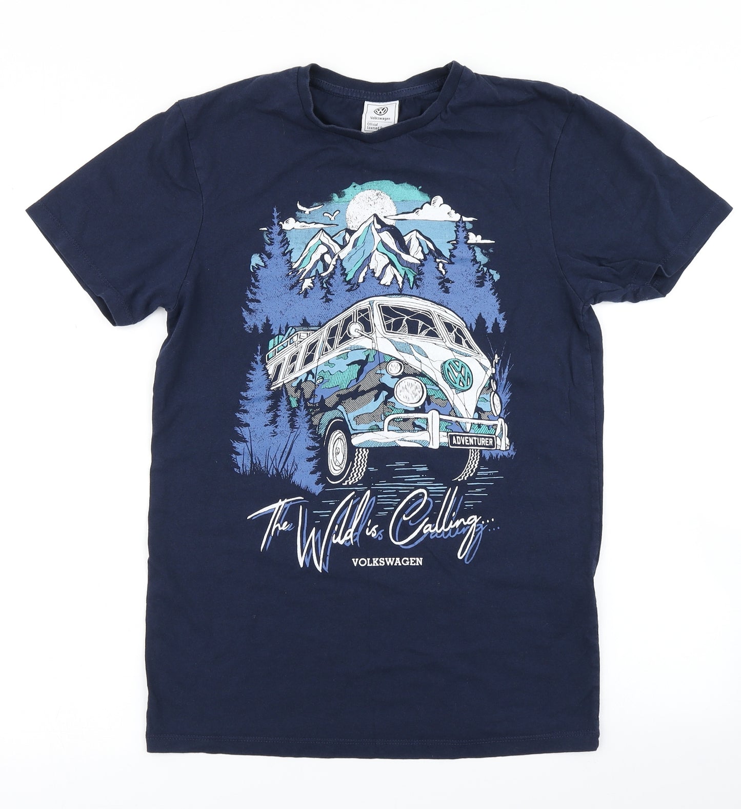 Primark Mens Blue    T-Shirt Size S  - VW camper