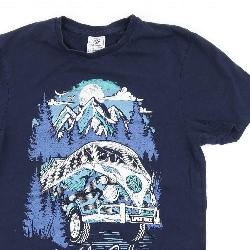 Primark Mens Blue    T-Shirt Size S  - VW camper