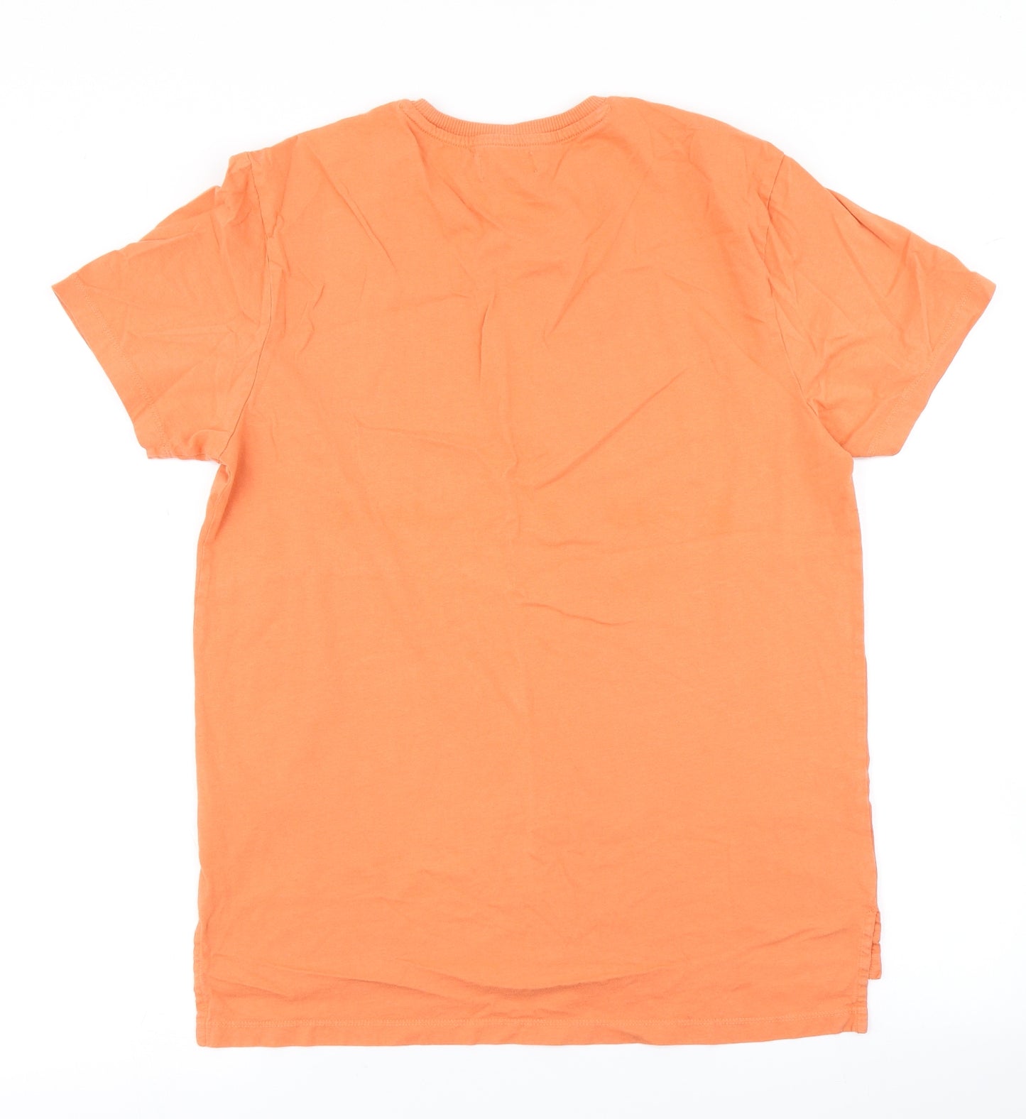 Topman Mens Orange    T-Shirt Size M