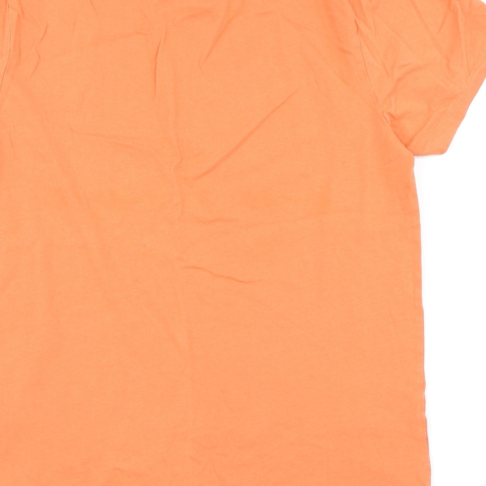 Topman Mens Orange    T-Shirt Size M