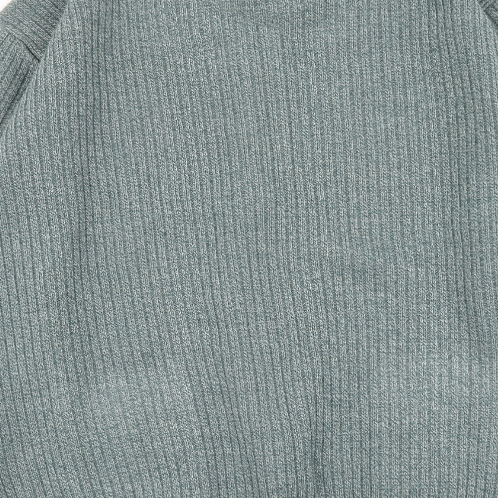 Carabou Mens Green  Knit Cardigan Jumper Size L