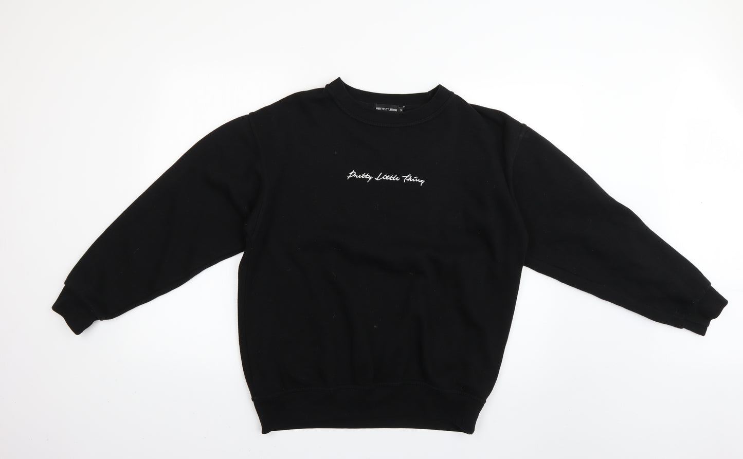 PRETTYLITTLETHING Womens Black   Pullover Jumper Size S