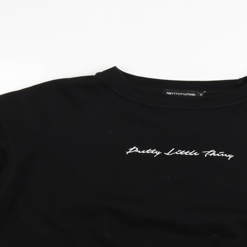 PRETTYLITTLETHING Womens Black   Pullover Jumper Size S