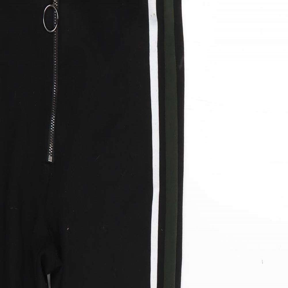 Zara Womens Black Striped  Trousers  Size M L24 in