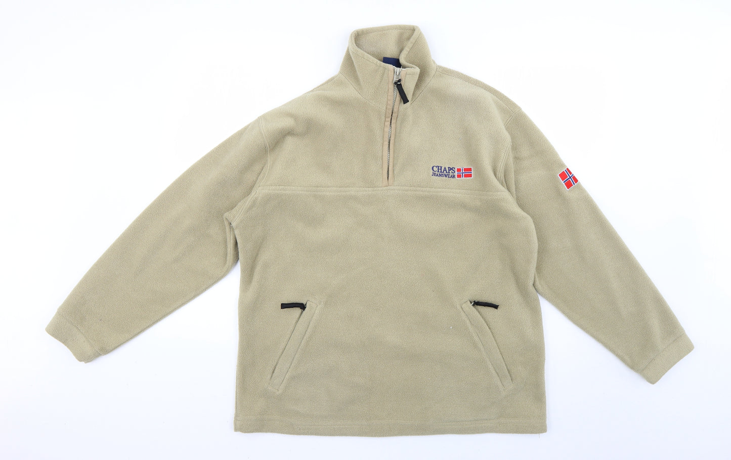 Chaps Mens Beige   Pullover Jumper Size M