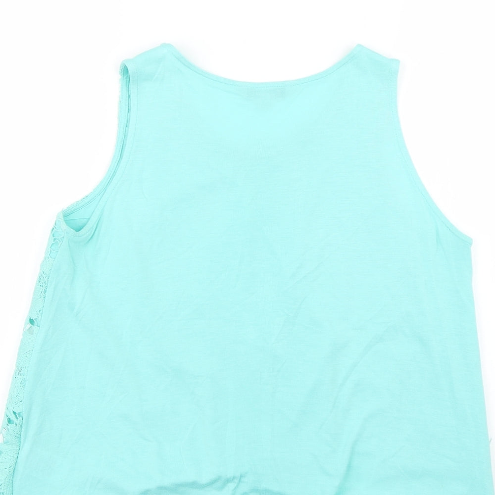 Peacocks Womens Green   Basic T-Shirt Size 12