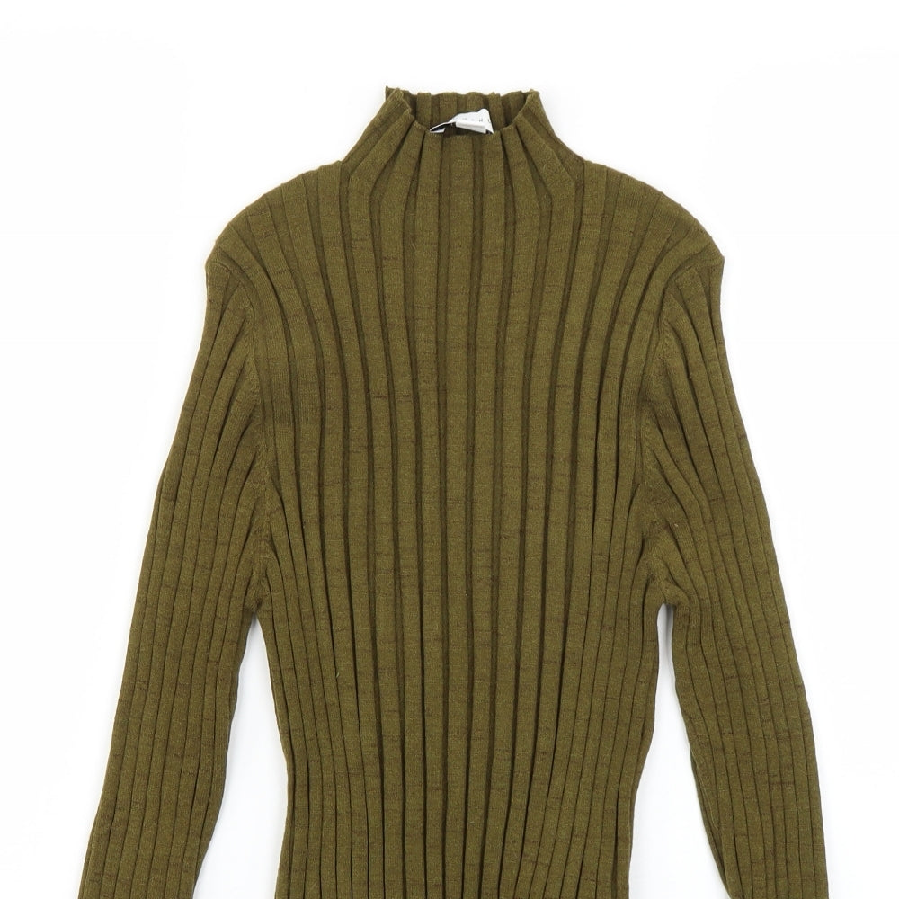 Topshop Womens Green   Basic Blouse Size L