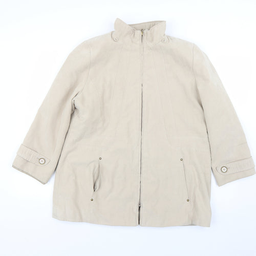 bm  Mens Beige   Overcoat Coat Size S