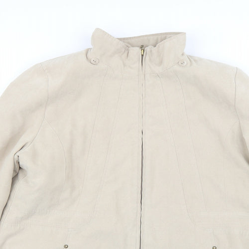 bm  Mens Beige   Overcoat Coat Size S