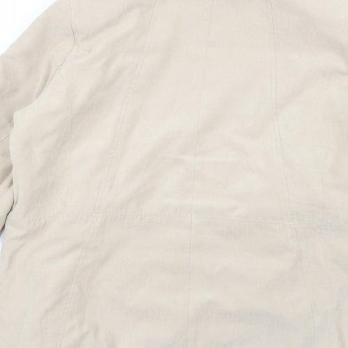 bm  Mens Beige   Overcoat Coat Size S