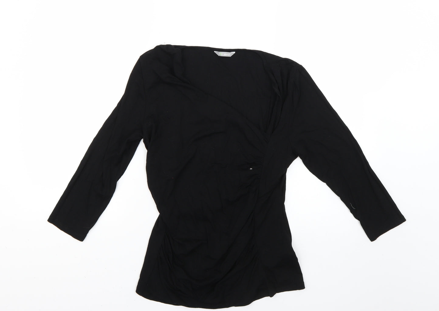 Marks and Spencer Womens Black   Basic Blouse Size 12