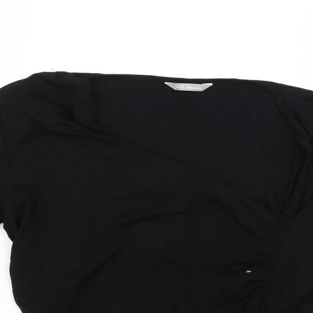 Marks and Spencer Womens Black   Basic Blouse Size 12